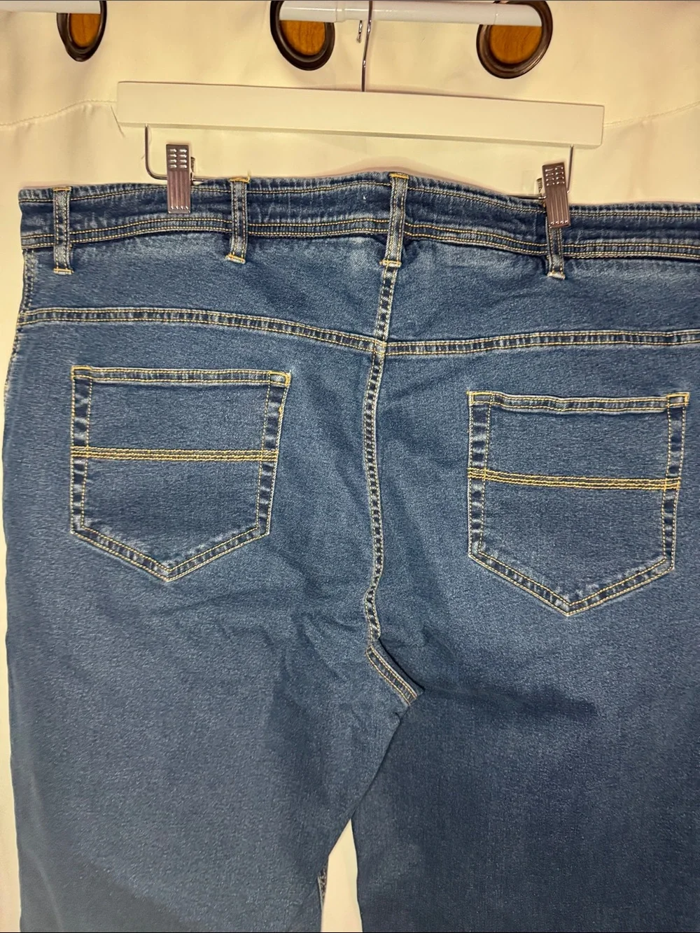 Duke Haband Classic Jeans Mens 42m Straight Leg Blue Denim Pants